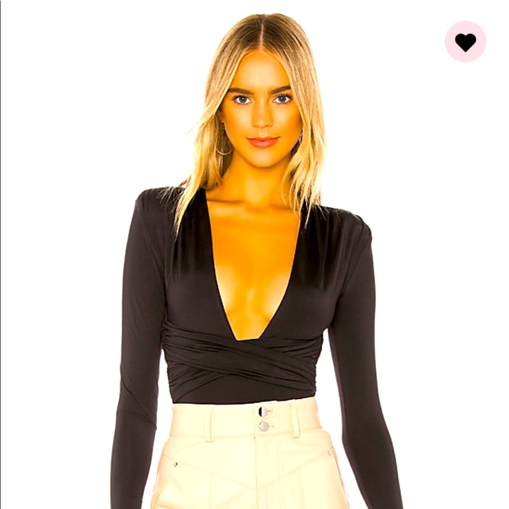 NWT lovers and friends deep v body suit 🖤🖤